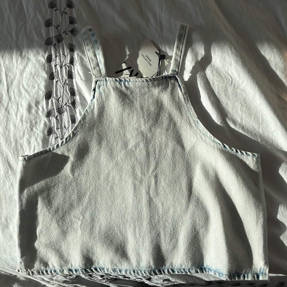Zara denim top
